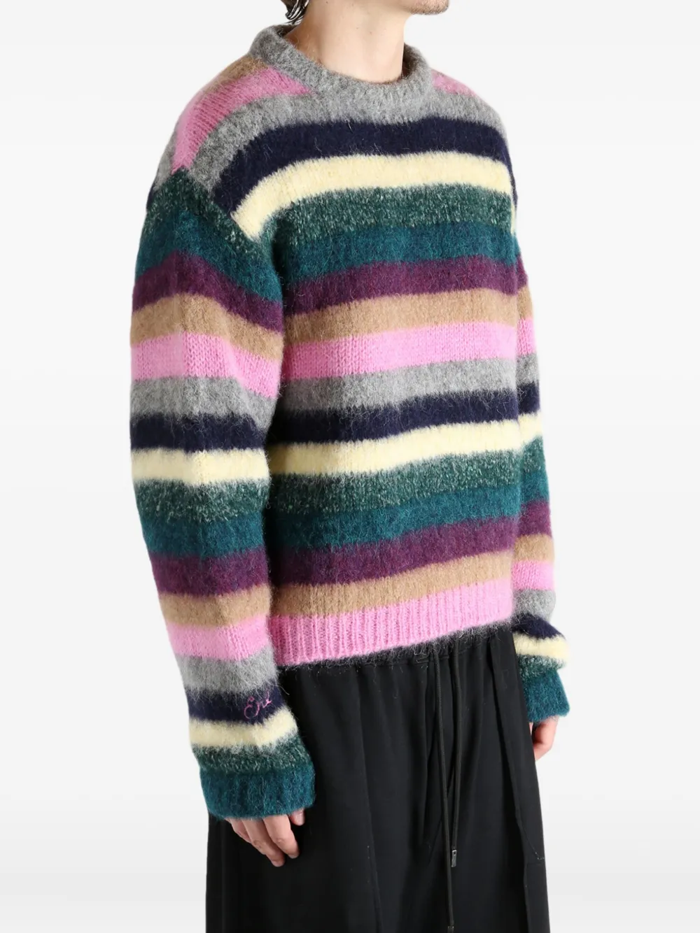 ERL striped sweater Grijs