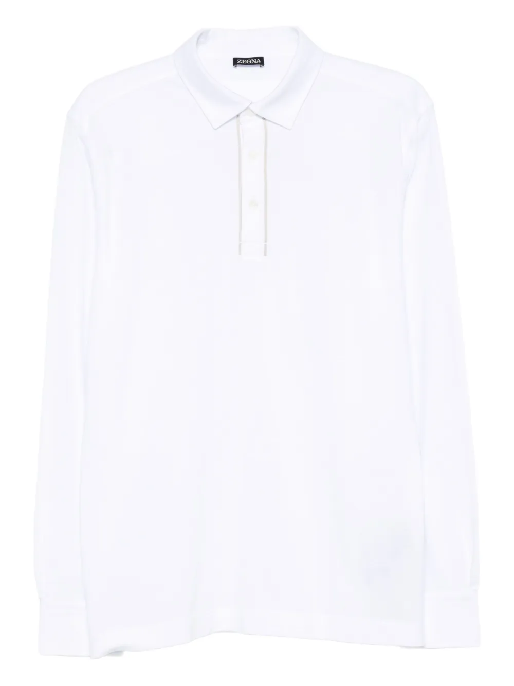 Zegna Poloshirt met lange mouwen Wit