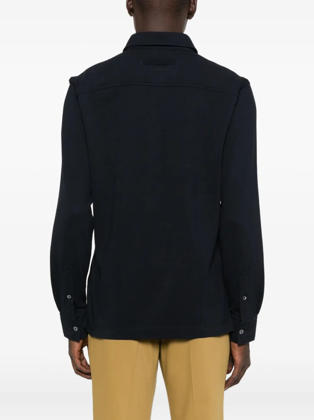 Zegna Poloshirt met lange mouwen Blauw