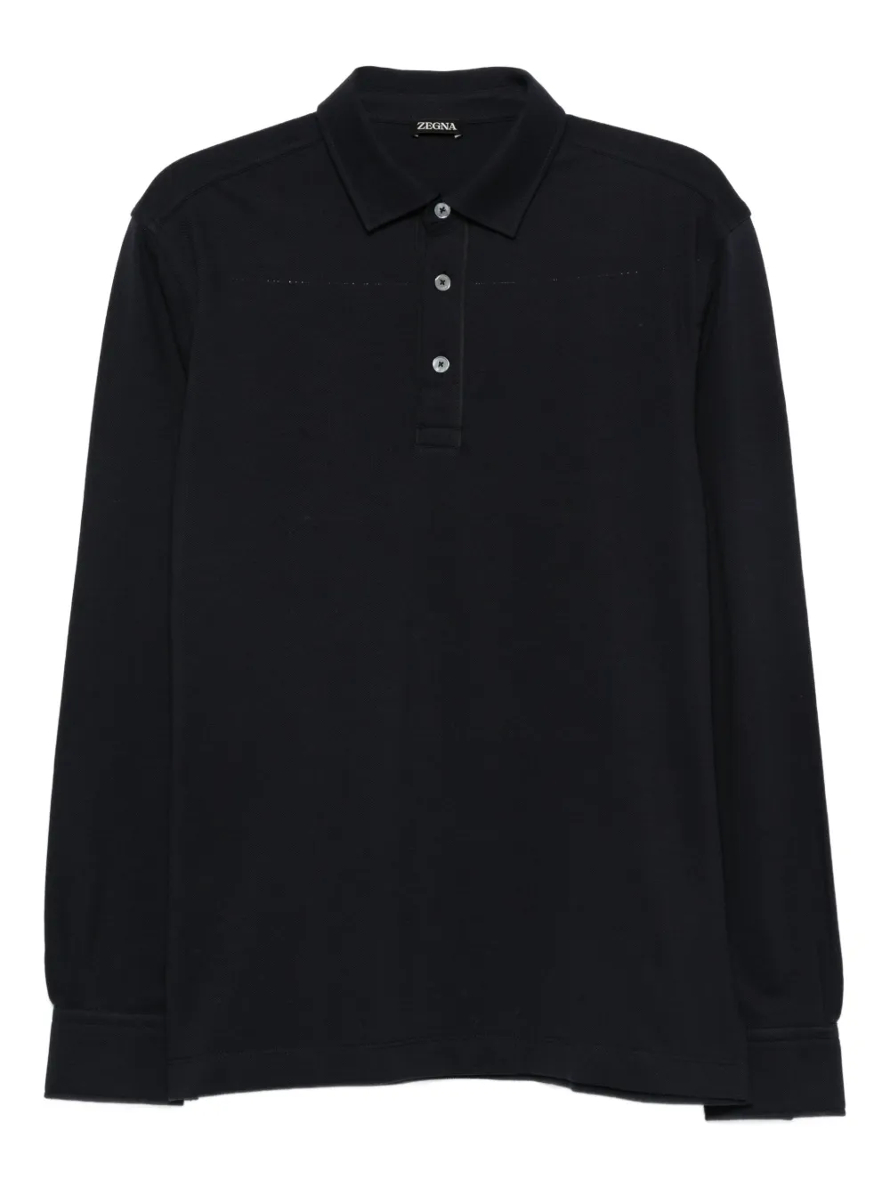 Zegna Poloshirt met lange mouwen Blauw