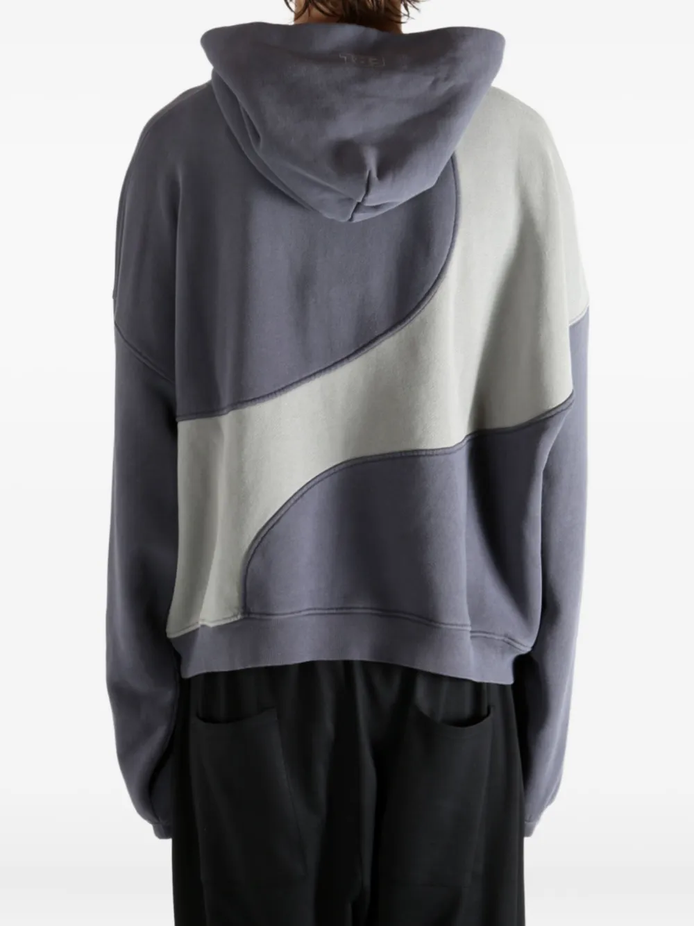 Erl Panelled Hoodie In Gold