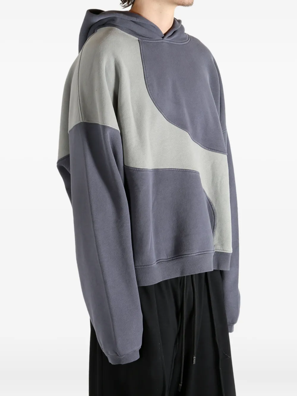 Erl Panelled Hoodie In Gold