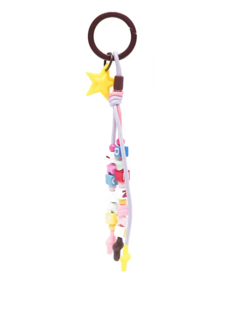 ICON DENIM star-shaped beaded keyring