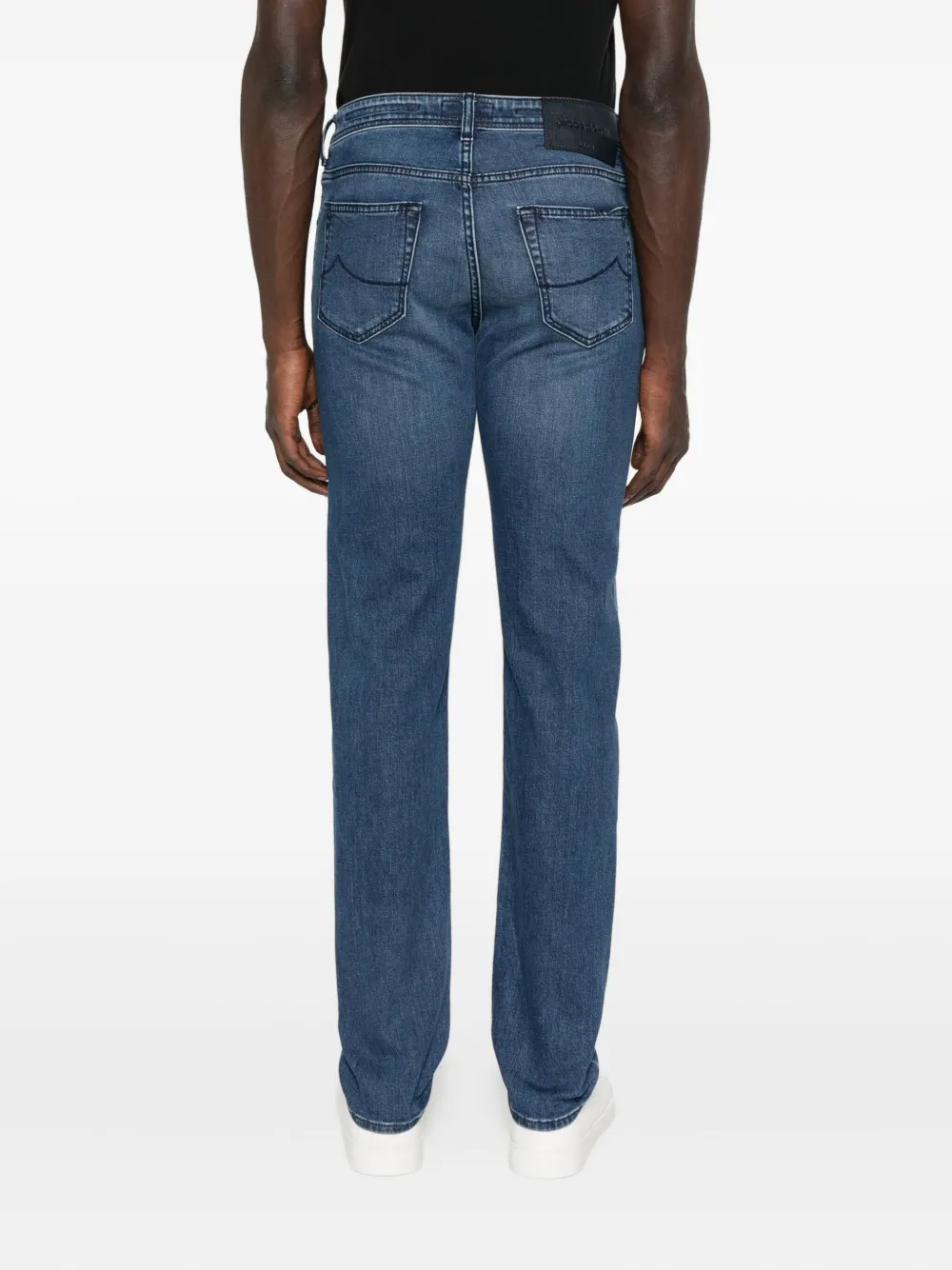 Jacob Cohën Jeans van katoenblend met vijf zakken Blauw