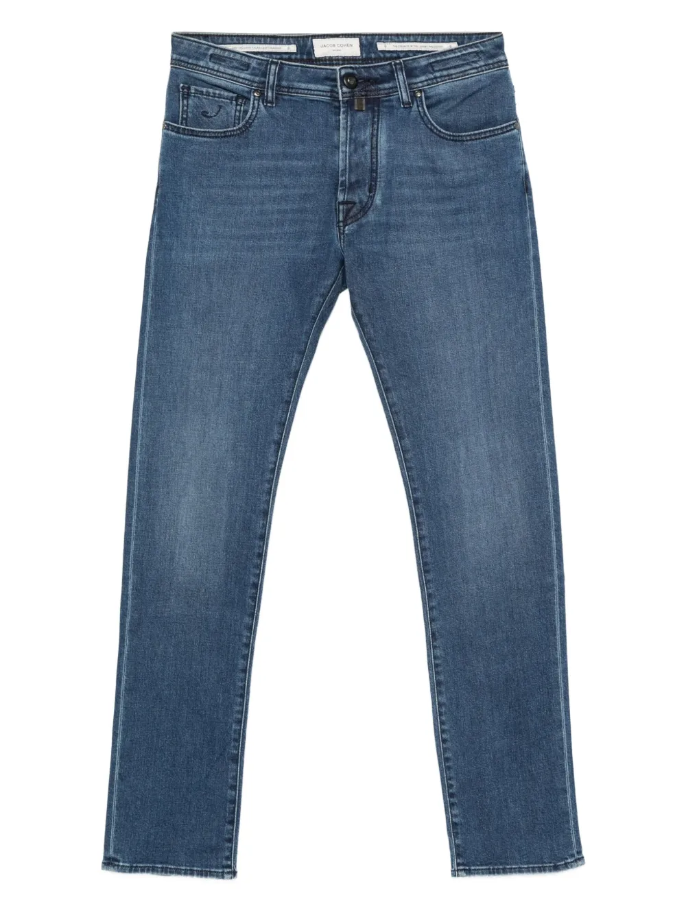 Jacob Cohën Jeans van katoenblend met vijf zakken Blauw