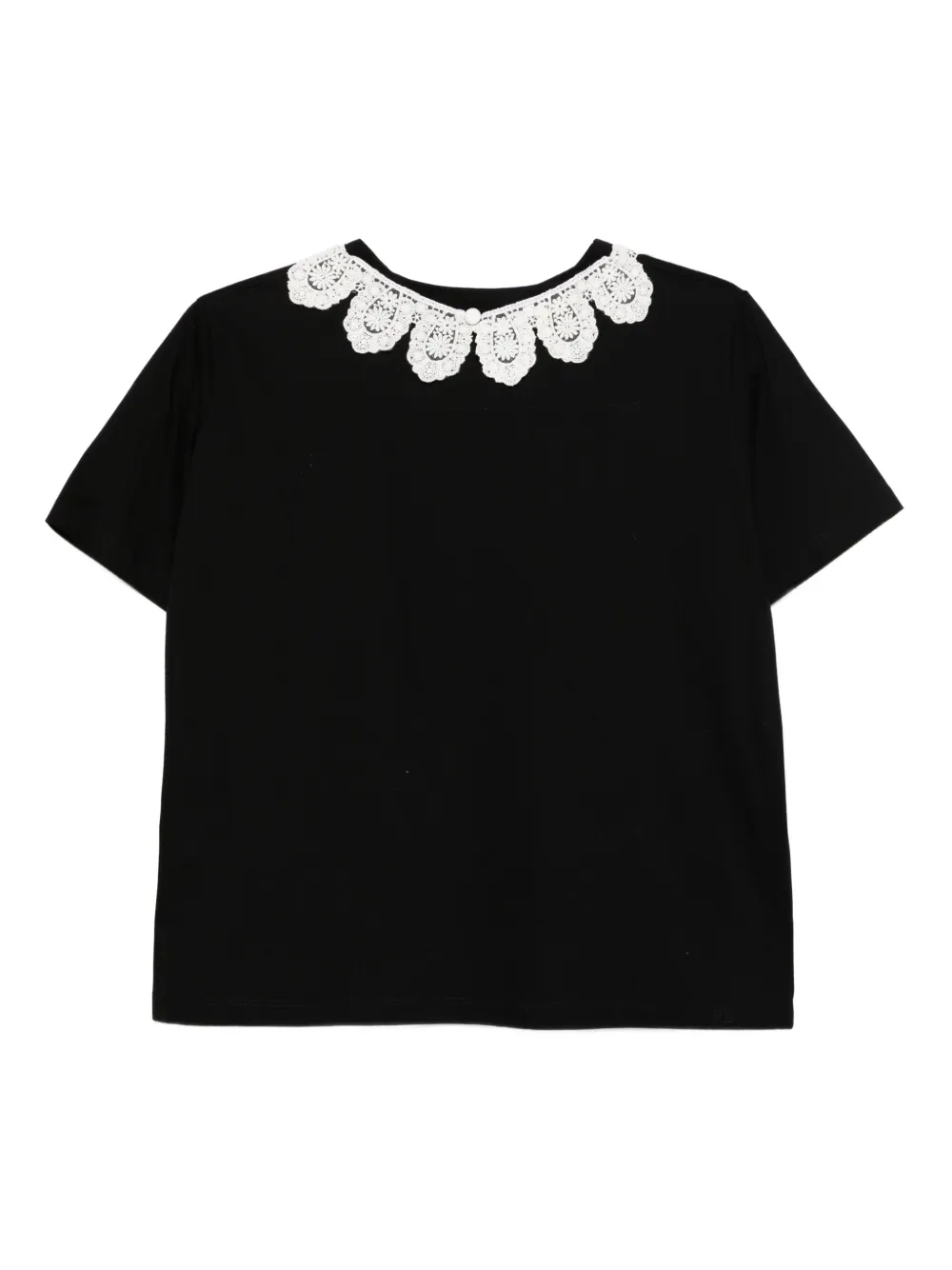 Parlor lace-trimmed cotton T-shirt | T-Shirts & Jersey Shirts | Image 2