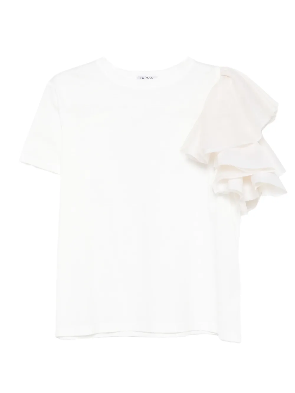 Parlor ruffled-sleeve T-shirt | White | Image 1