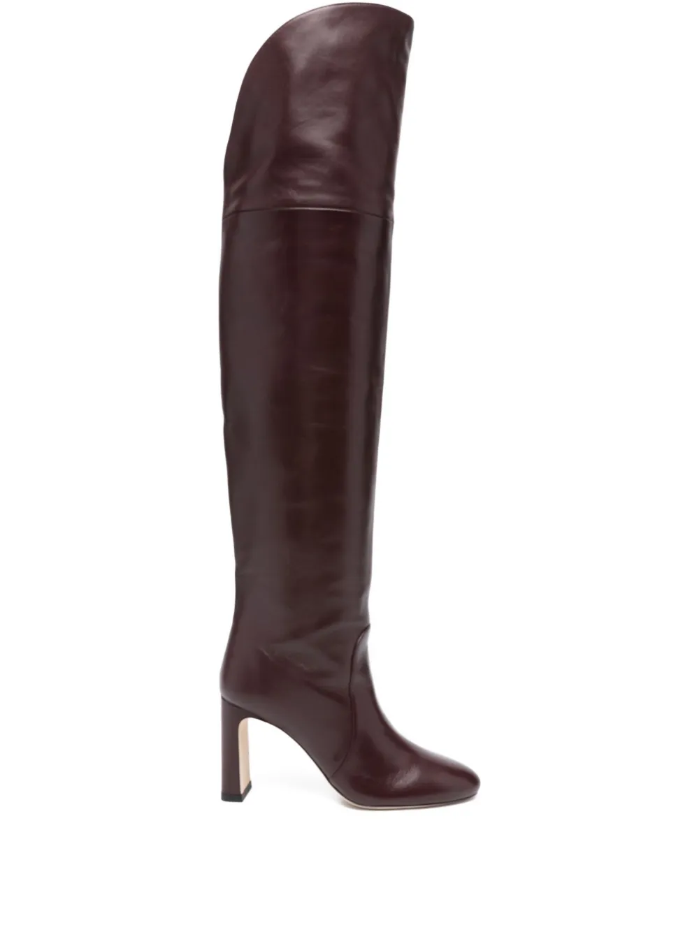 Stuart Weitzman 90mm Block-heel Over-the-knee Boots In Red