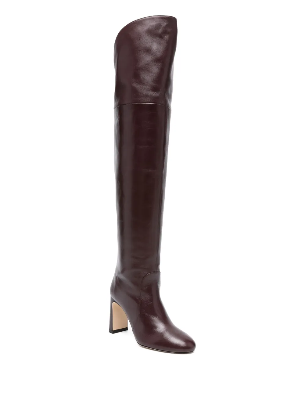 Stuart Weitzman 90mm Block-heel Over-the-knee Boots In Red