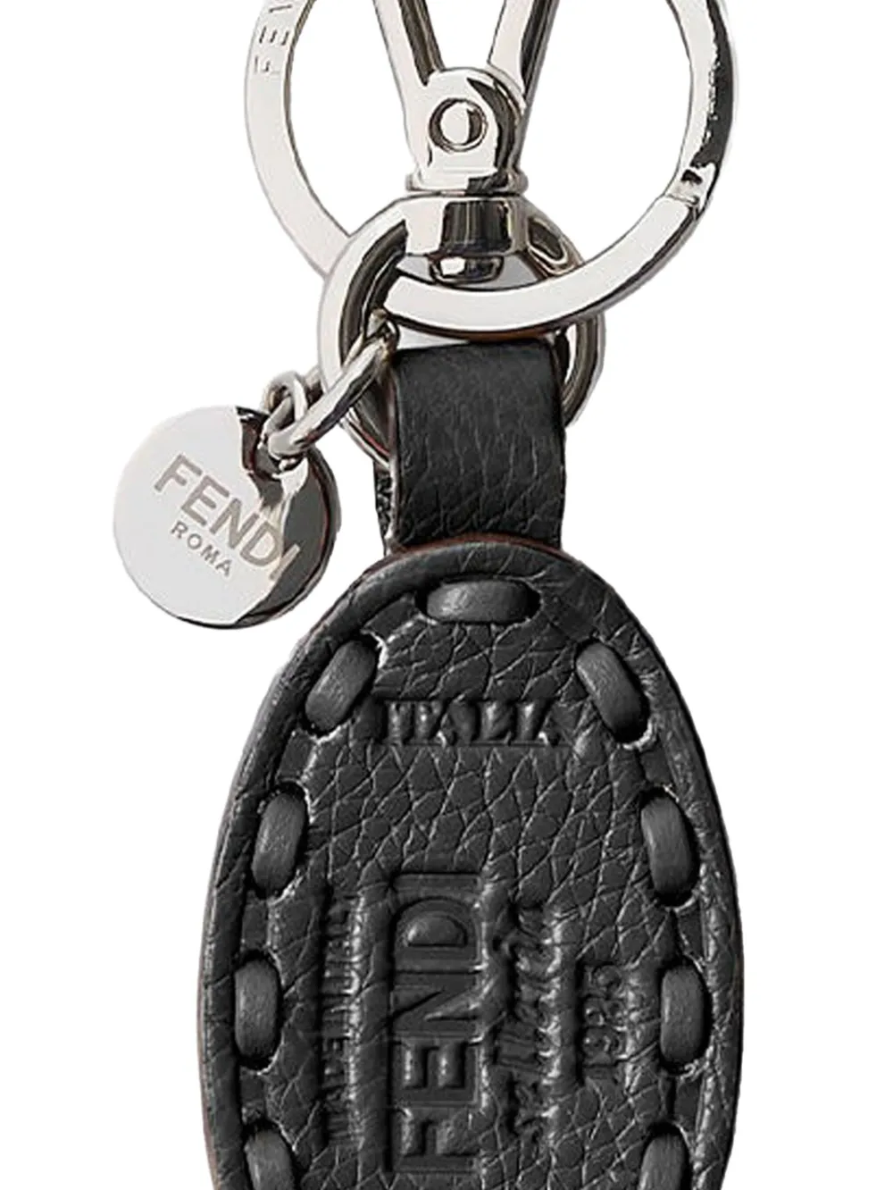FENDI oval-frame leather keyring | Image 2