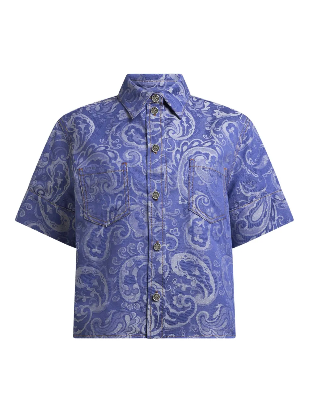ETRO Blouse met paisley-jacquard Paars
