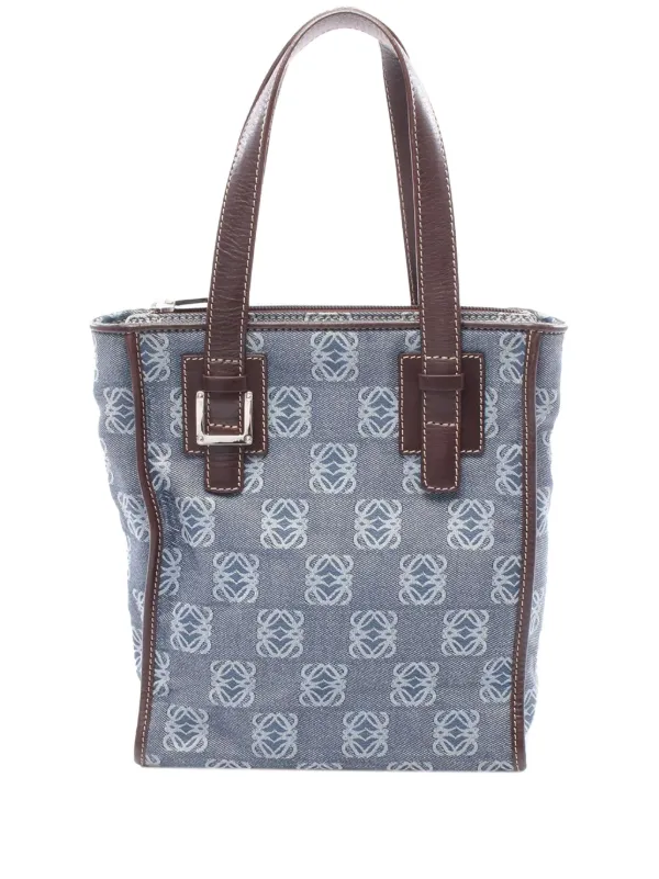 Loewe Pre-Owned 2000-2025 アナグラム デニムハンドバッグ