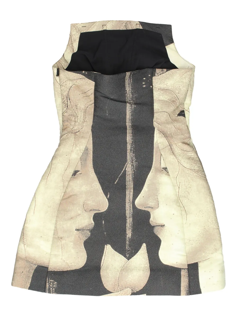 Cult Gaia Strapless mini-jurk met print Grijs