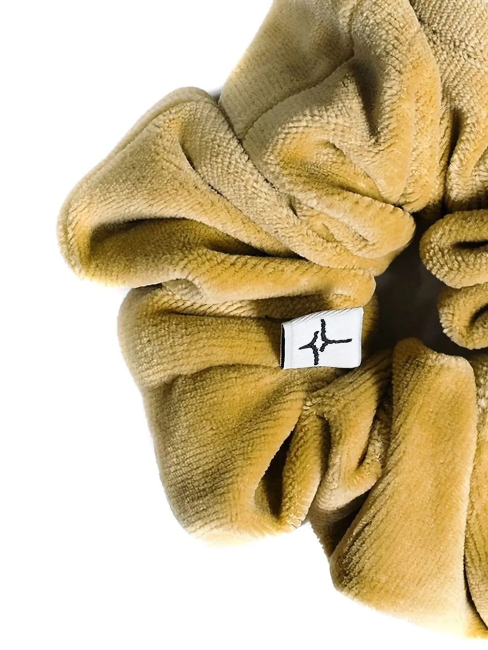 SPARK LE MONDE Fluwelen scrunchie Geel