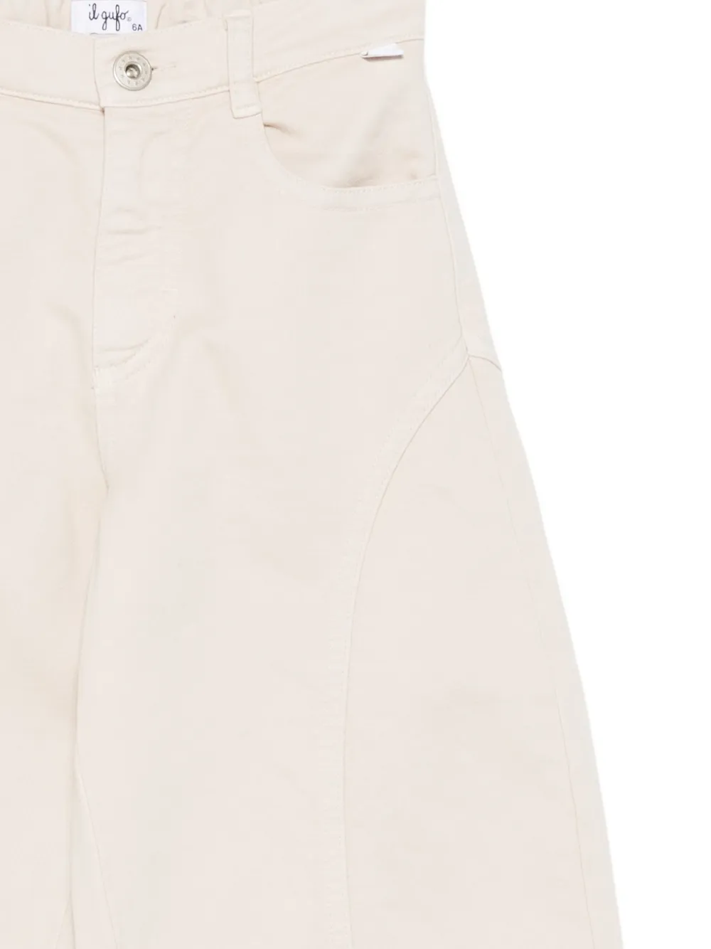 Il Gufo Broek met gewelfde zak Beige