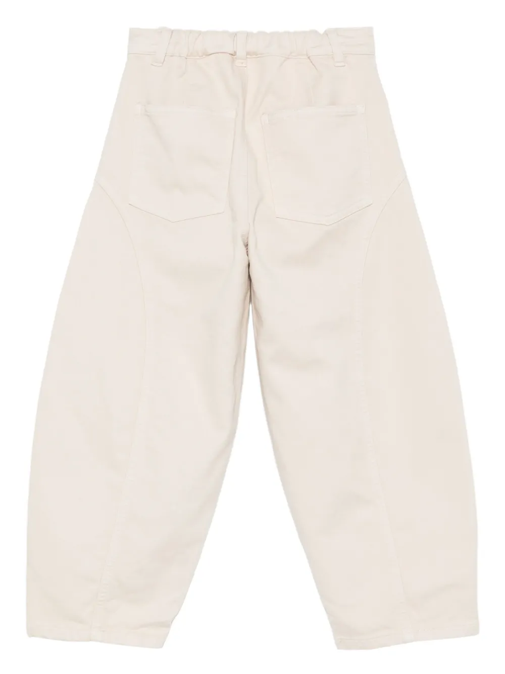Il Gufo Broek met gewelfde zak Beige