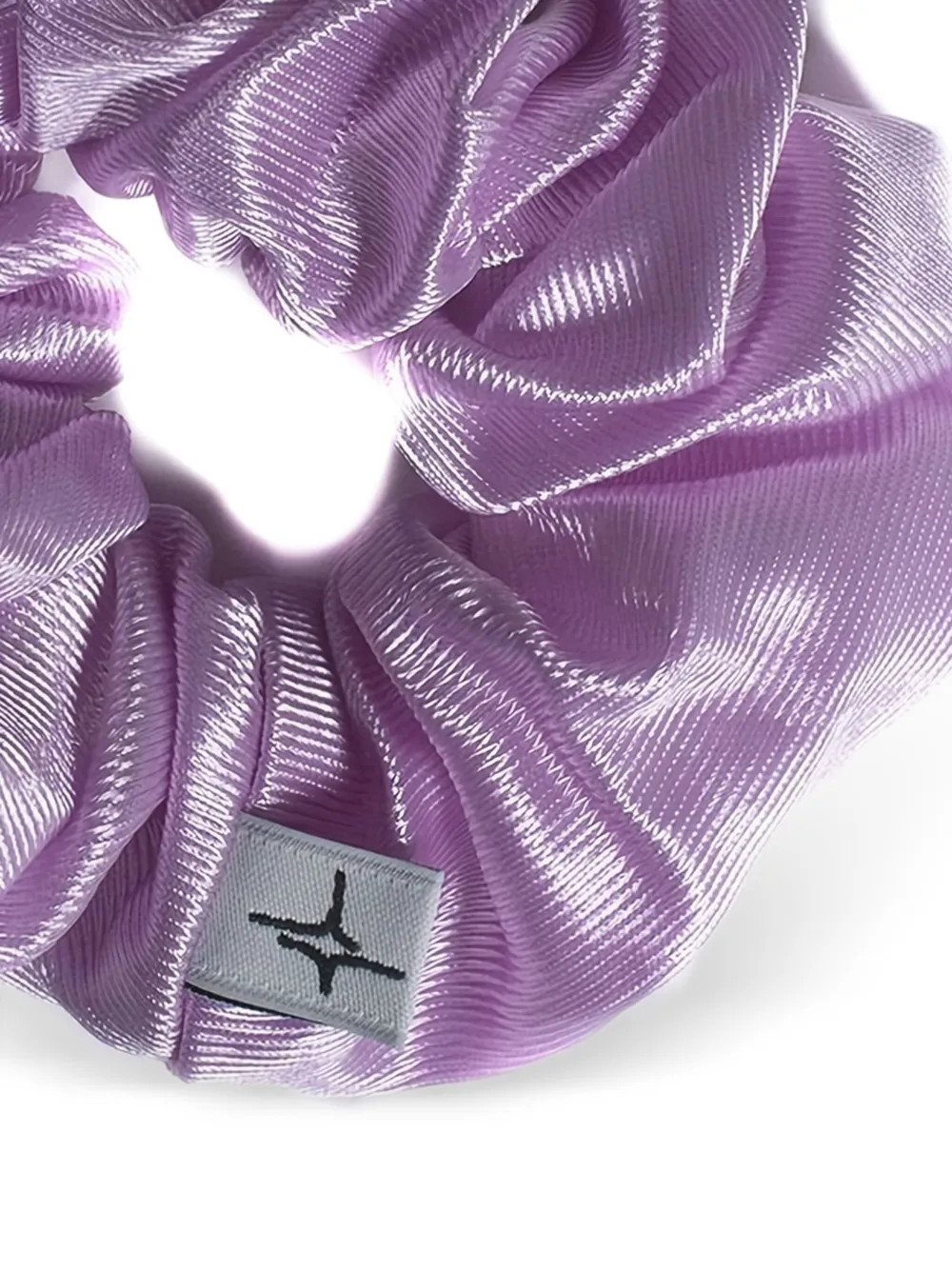 Spark Le Monde The Ariana Logo-detail Scrunchie In Purple