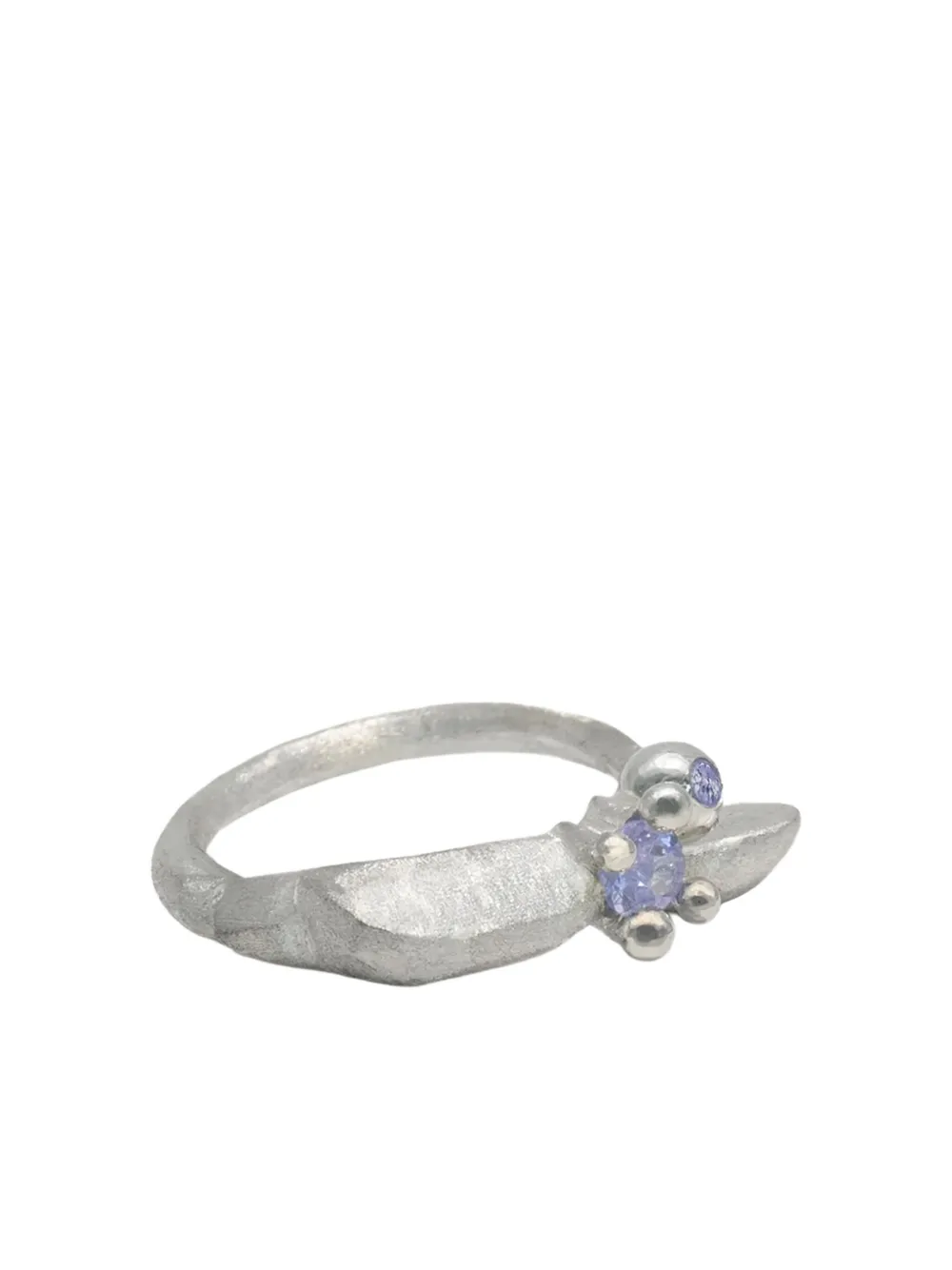 d'Alma sterling silver tanzanite-embellished ring - Argento