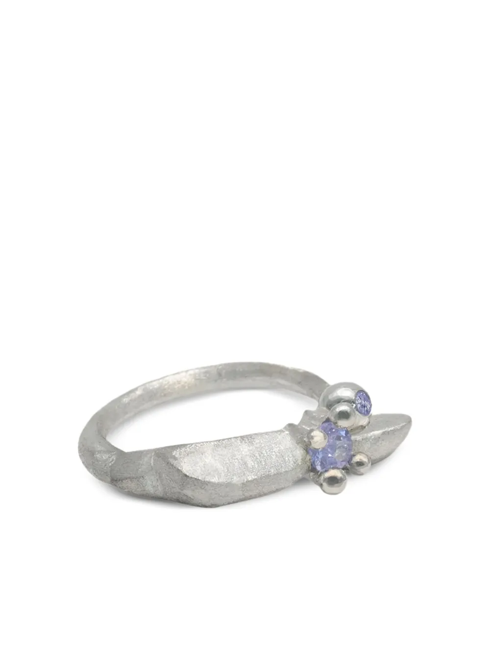 d'Alma sterling silver tanzanite-embellished ring - Argento