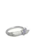 d'Alma sterling silver tanzanite-embellished ring