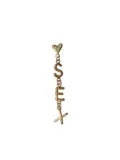 luiny letter-embellishment earrings - Gold