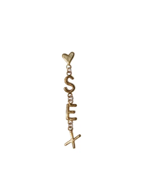 luiny letter-embellishment earrings