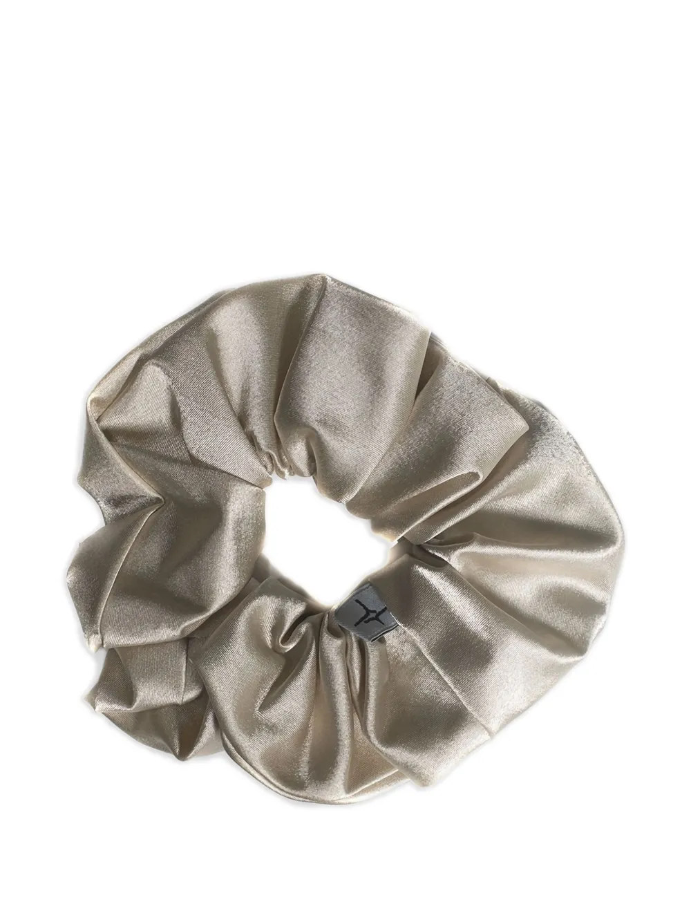 Spark Le Monde Logo-detail Scrunchie In Gold