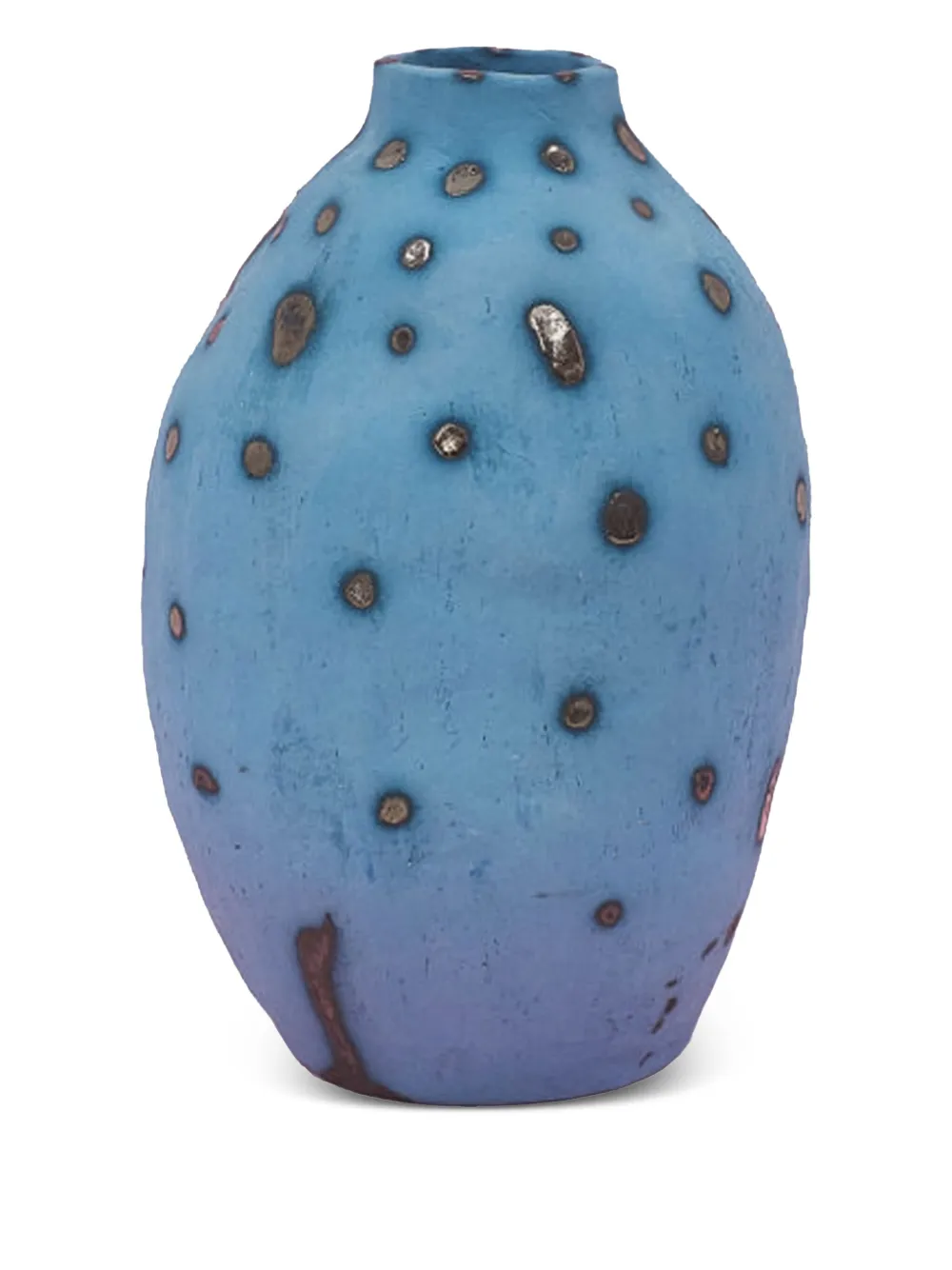 Siup Studio Papaya speckled oval-shaped vase | Blue | Image 1
