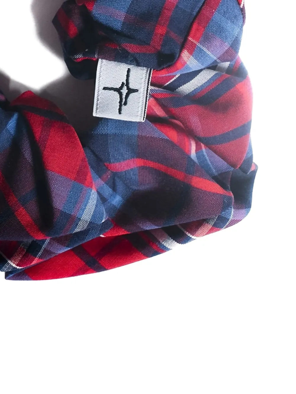 Spark Le Monde Check-pattern Scrunchie In Red
