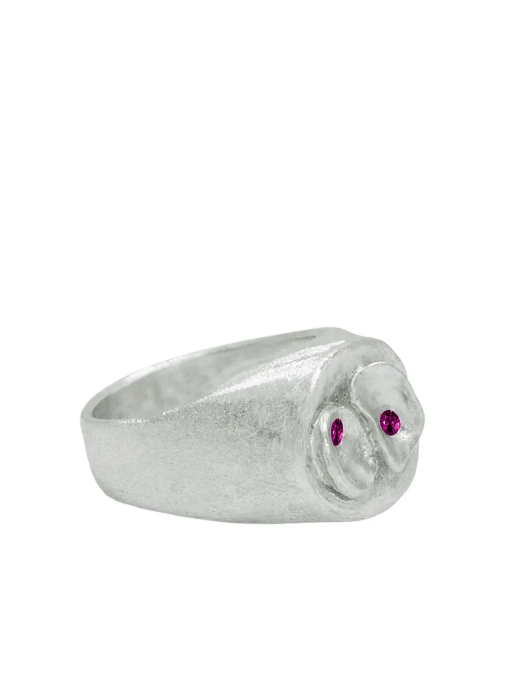 d'Alma Twin Volcano signet ring - Argento