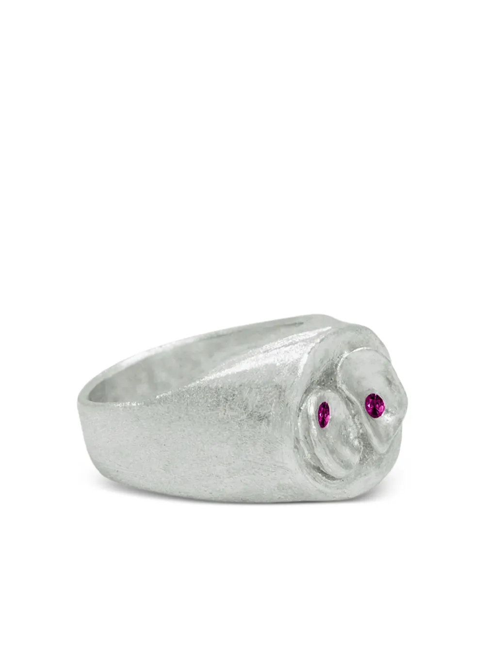d'Alma Twin Volcano signet ring - Argento