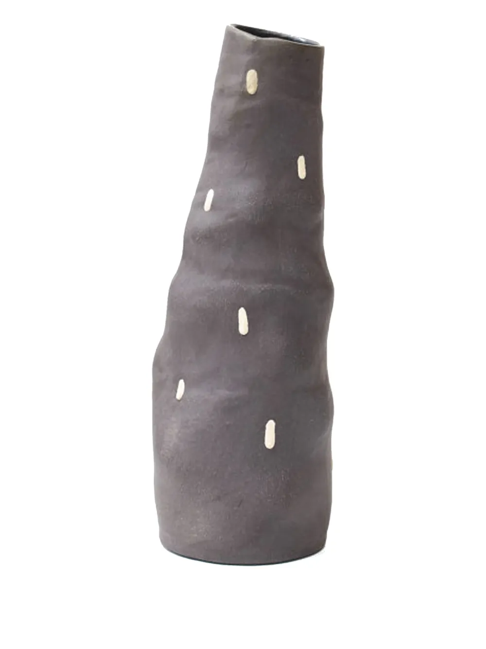 Siup Studio Cucumber textured off-white-detail vase (21cm) | Image 1