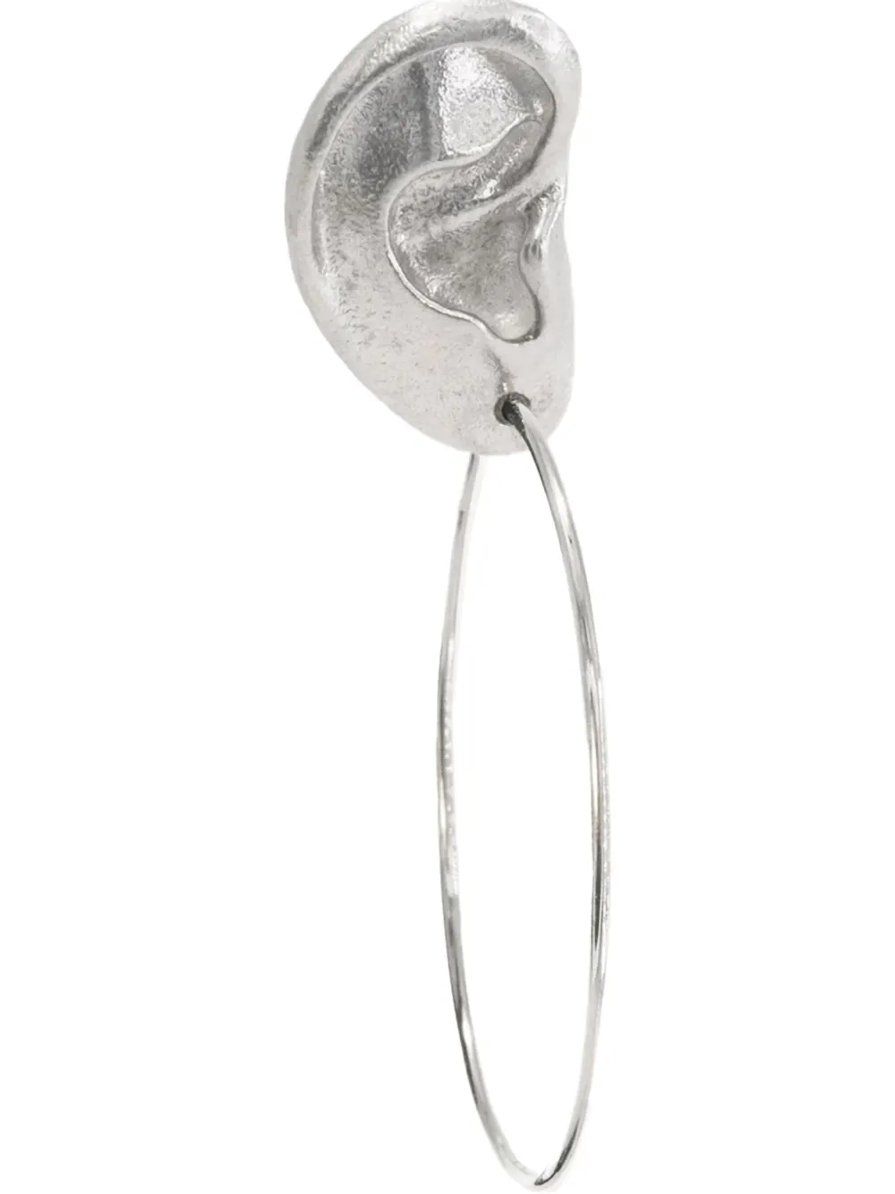 D'Alma ear-shaped hoop earring - Zilver