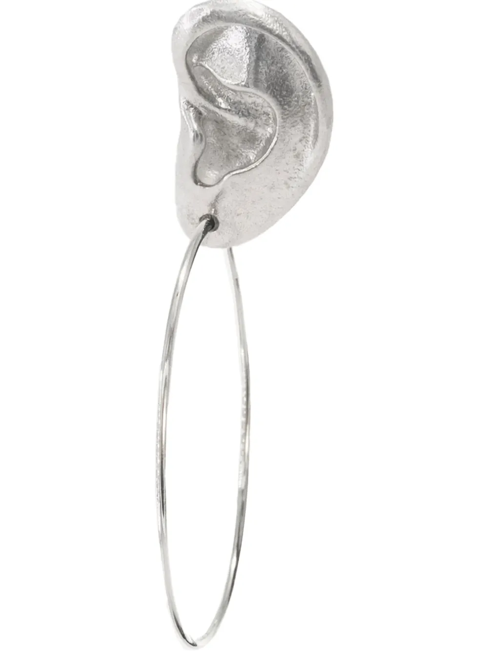 D'Alma Ear stud hoop earrings - Zilver