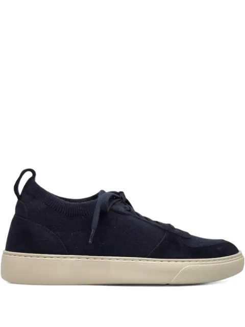 Henderson Baracco suede-panel sneakers