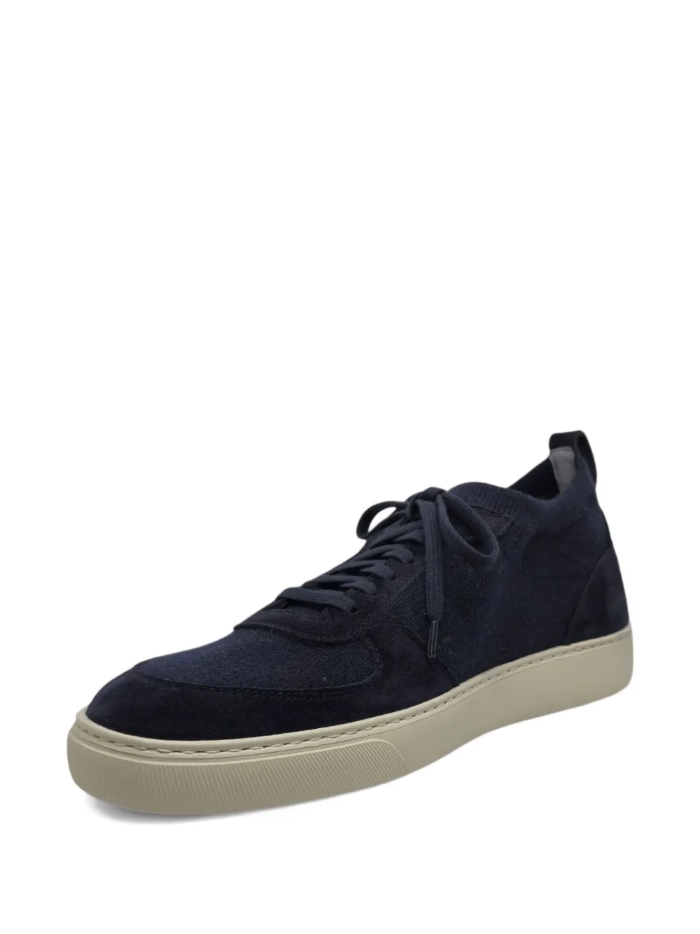 Henderson Baracco Sneakers met suède vlak Blauw