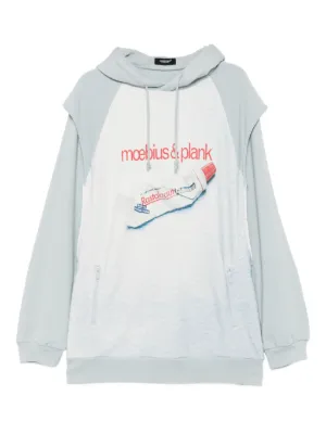 Doublet Farmes Magazine Cover Printed Hoodie | White | FARFETCH OM