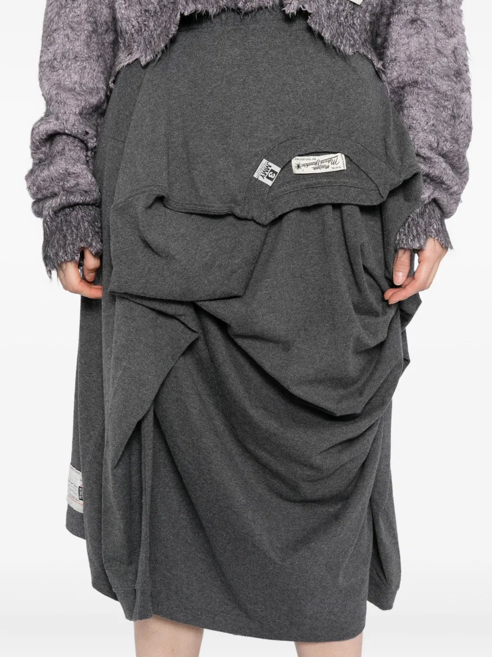 Maison MIHARA YASUHIRO Asymmetrische rok Grijs