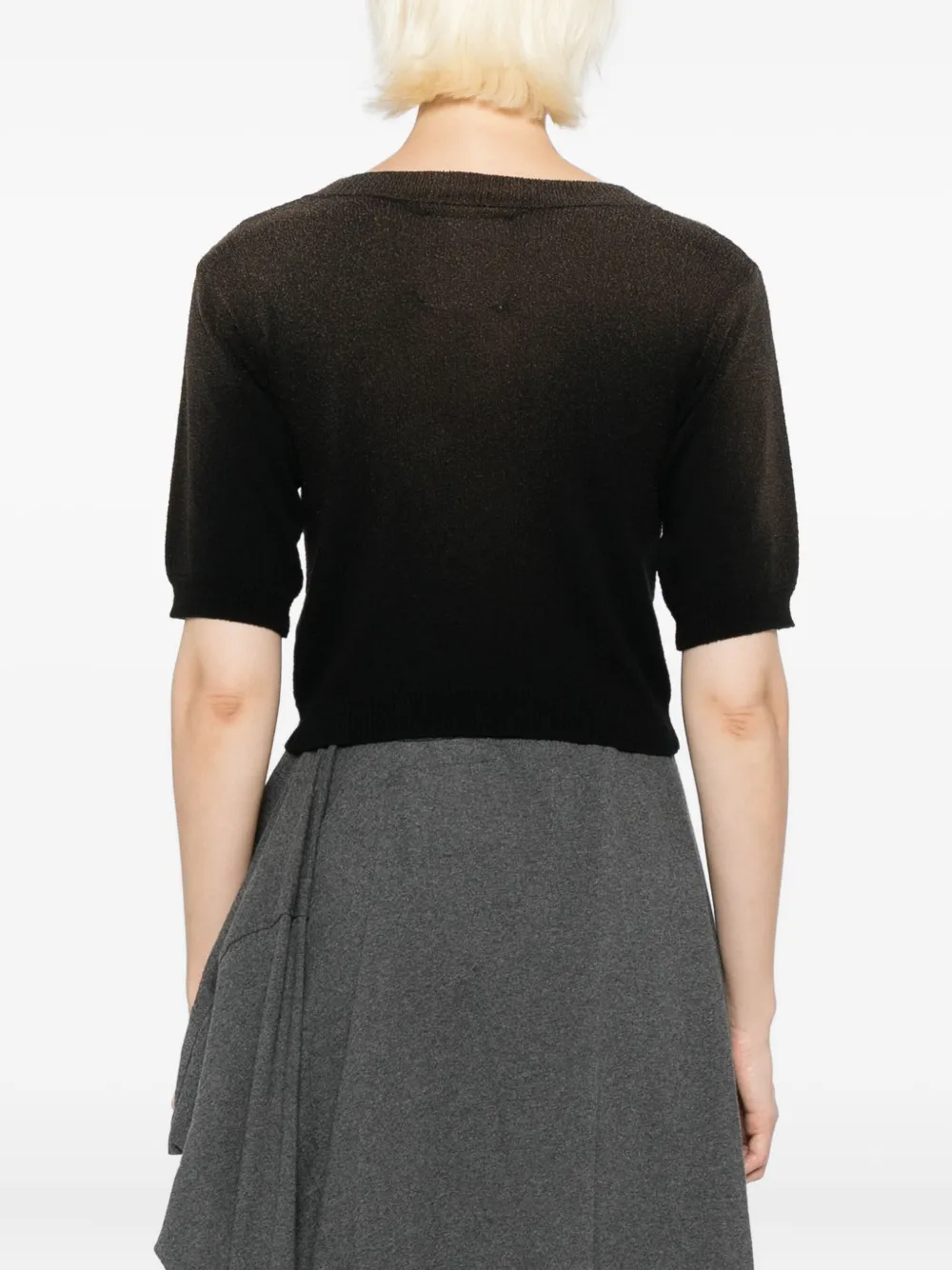 Maison MIHARA YASUHIRO Gebreide top Zwart