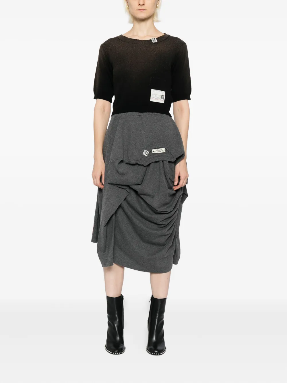 Maison MIHARA YASUHIRO Gebreide top - Zwart