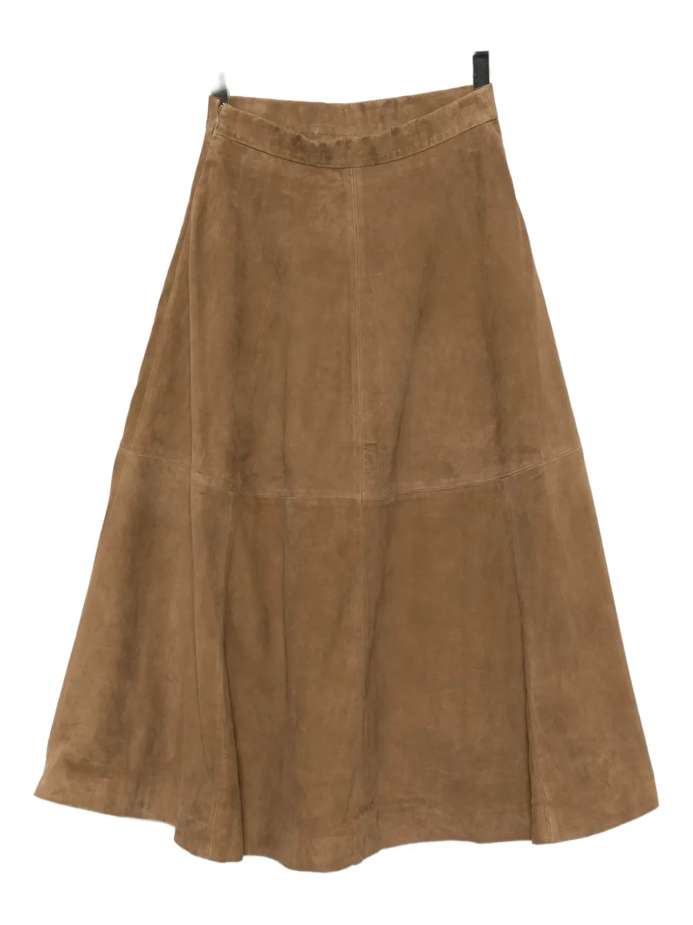 Róhe Leren rok - Bruin