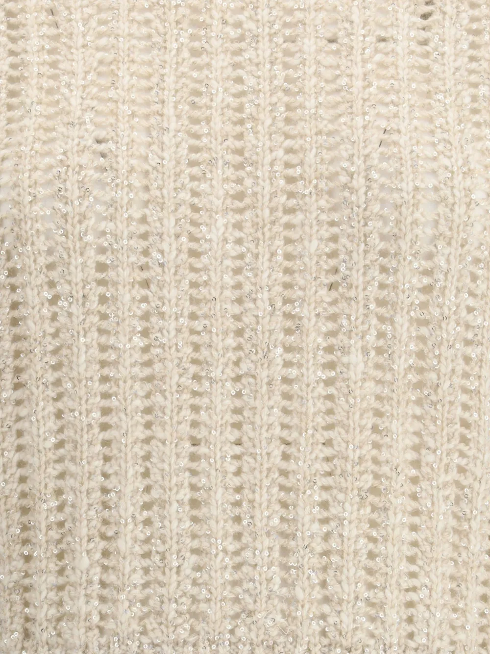 Brunello Cucinelli Sequin-embellished Sweater In Neutral