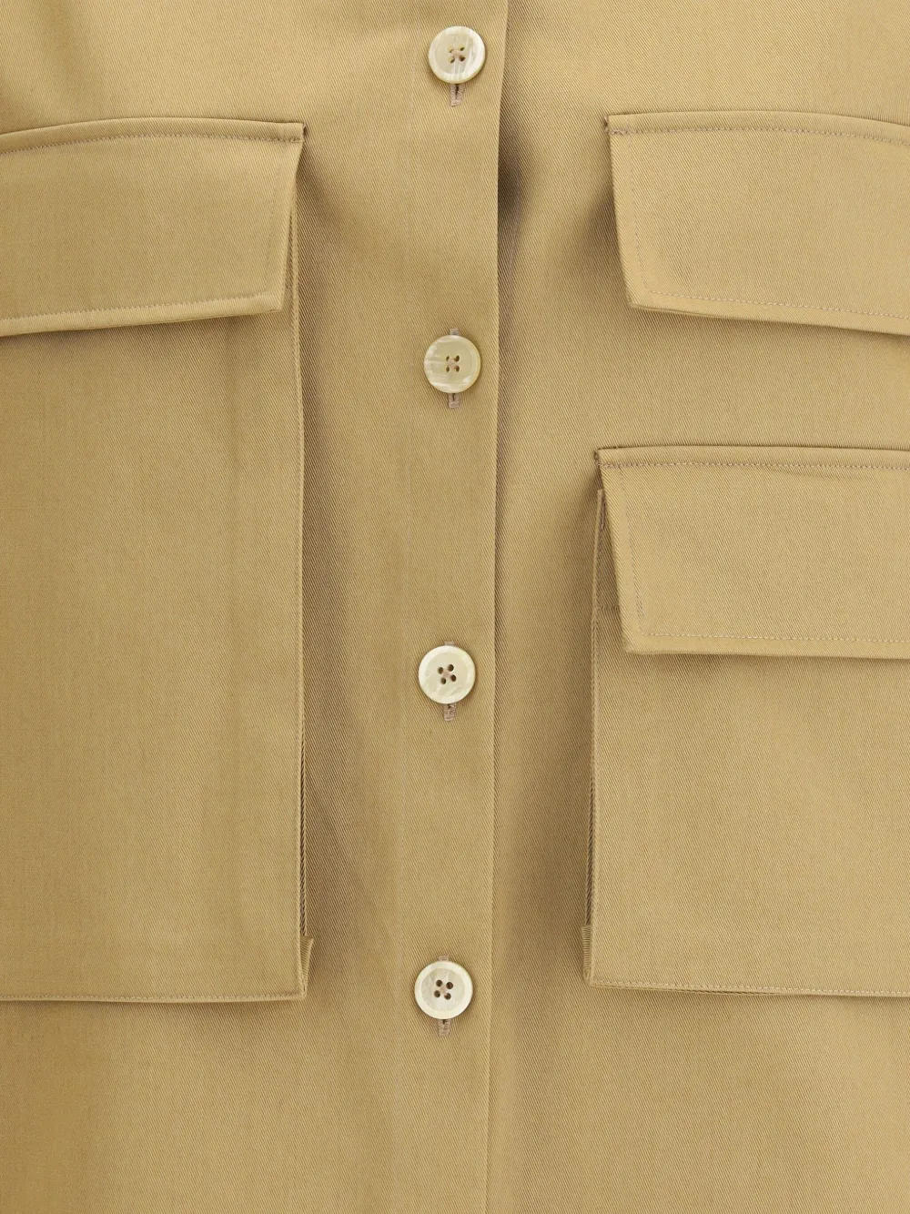 P.a.r.o.s.h P. A.r. O.s. H. Maxi Pockets Shirt In Yellow