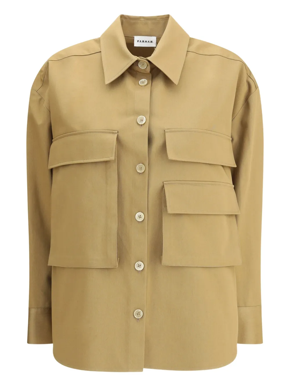 P.a.r.o.s.h P. A.r. O.s. H. Maxi Pockets Shirt In Yellow