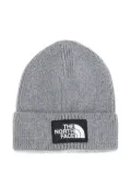 The North Face logo-patch beanie hat - Grey