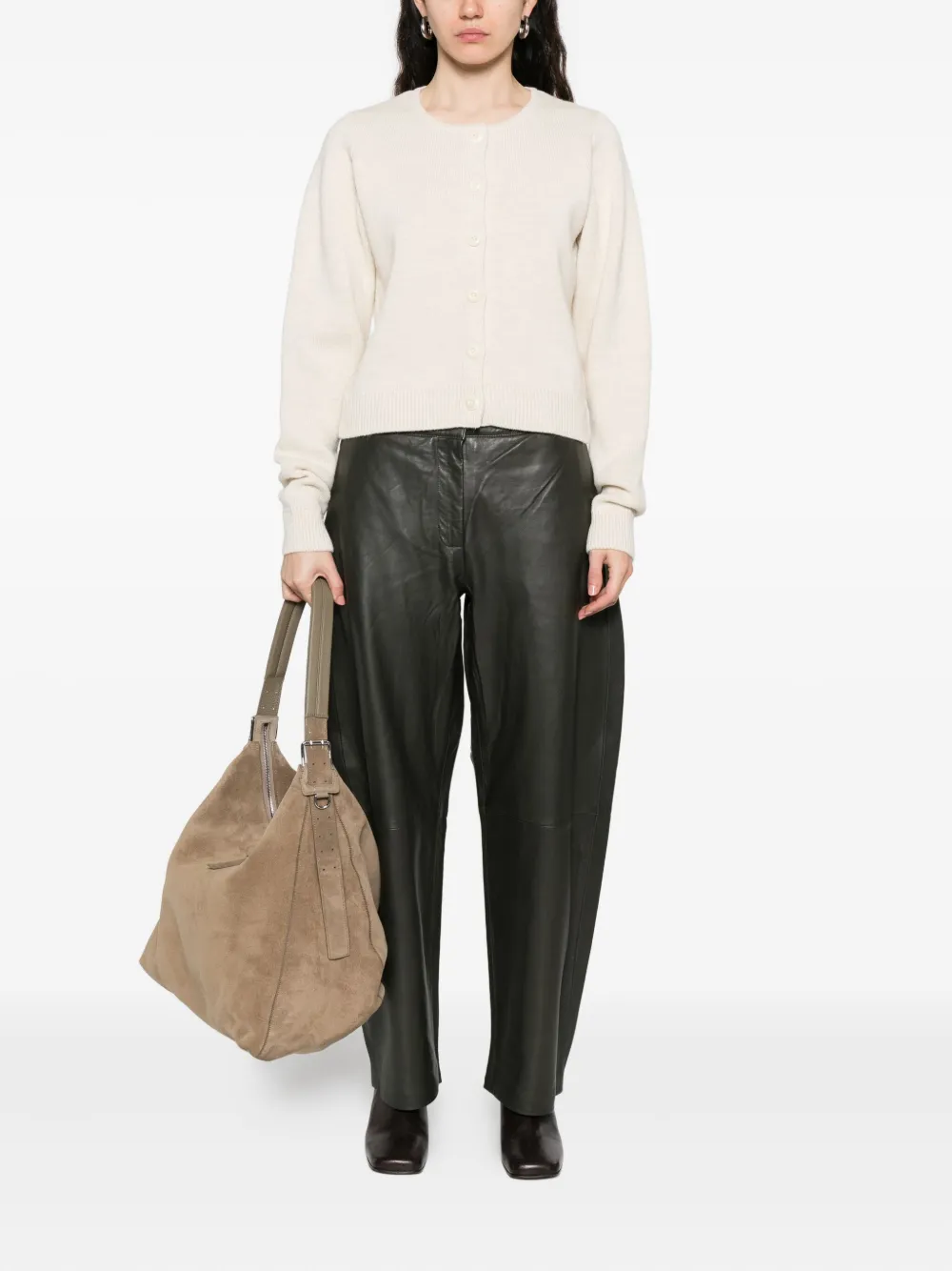 LEMAIRE button-front cardigan Beige