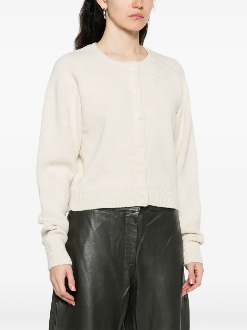  Lemaire Button-front Cardigan - Neutrals 