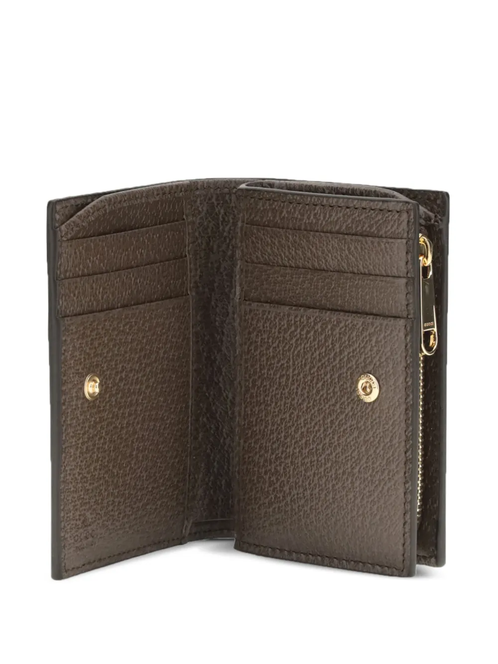 Gucci Gg Supreme Fabric Ophidia Wallet Tricolor Stripe In Brown