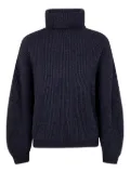 Semicouture Casta roll-neck ribbed sweater - Grey