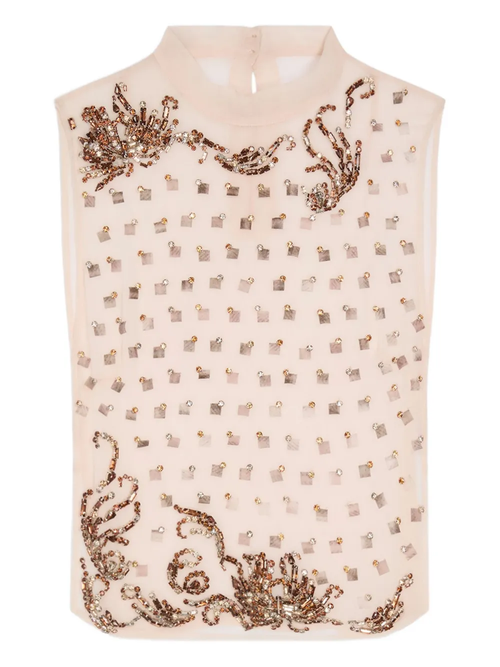 DRIES VAN NOTEN embellished-bib top | Pink | Image 1